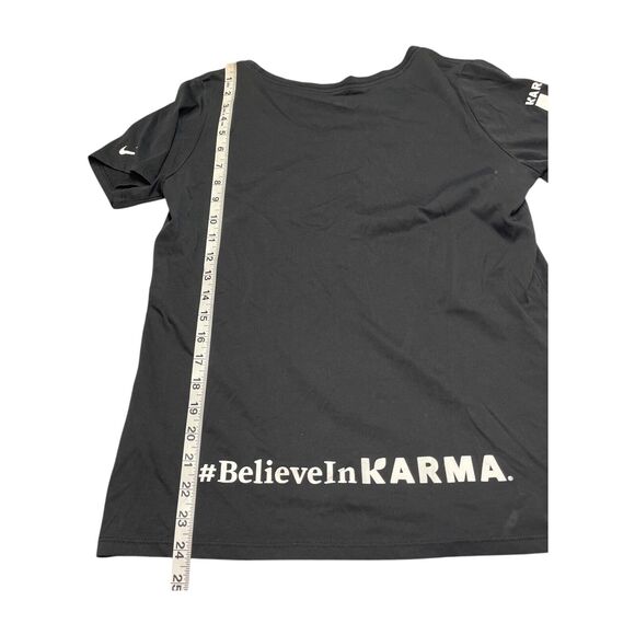 Nike T-Shirts Men's Medium Black Karma Water Cotton Round Neck Short Sleeve - Picture 6 of 8